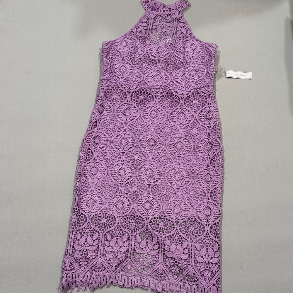 Chic Lavender Midi Dress